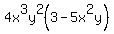 4x%5E3y%5E2%283-5x%5E2y%29
