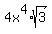 4x%5E4%2Asqrt%283%29
