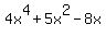 4x%5E4%2B5x%5E2-8x