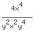 4x%5E4%2F%28y%5E2x%5E2y%5E4%29