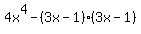 4x%5E4-%283x-1%29%283x-1%29