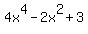 4x%5E4-2x%5E2%2B3