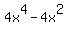 4x%5E4-4x%5E2