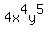 4x%5E4y%5E5