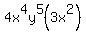 4x%5E4y%5E5%283x%5E2%29