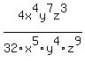 4x%5E4y%5E7z%5E3%2F32x%5E5y%5E4z%5E9