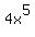 4x%5E5