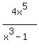 4x%5E5%2F%28x%5E3-1%29