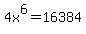 4x%5E6+=+16384