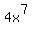 4x%5E7
