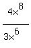 4x%5E8%2F%283x%5E6%29