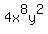 4x%5E8y%5E2