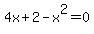 4x+%2B+2+-+x%5E2=0