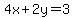 4x+%2B+2y+=+3