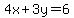 4x+%2B+3y+=+6