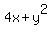 4x+%2B+y%5E2
