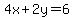 4x+%2B2y+=+6