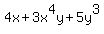 4x+%2B3x%5E4y%2B5y%5E3