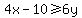 4x-10%3E=6y+