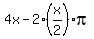 4x-2%28x%2F2%29pi