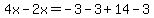 4x-2x=-3-3%2B14-3