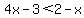 4x-3%3C2-x
