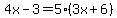 4x-3=5%283x%2B6%29