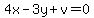 4x-3y%2Bv=0