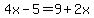 4x-5=9%2B2x