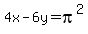 4x-6y=pi%5E2