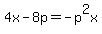 4x-8p=-p%5E2x