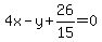 4x-y%2B26%2F15=0