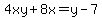 4xy%2B8x=y-7