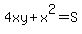 4xy%2Bx%5E2=S
