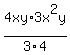 4xy%2F3++%2A+3x%5E2y%2F4