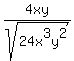 4xy%2Fsqrt%2824x%5E3y%5E2%29