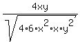 4xy%2Fsqrt%284%2A6%2Ax%5E2%2Ax%2Ay%5E2%29