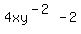 4xy%5E%28-2%29-2
