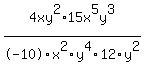 4xy%5E2%2F-10x%5E2y%5E4%2A15x%5E5y%5E3%2F12y%5E2