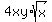 4xy+%2A+sqrt%28x%29
