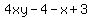 4xy-4-x%2B3