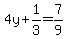 4y%2B1%2F3=7%2F9