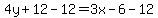 4y%2B12-12=3x-6-12
