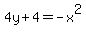 4y%2B4=-x%5E2