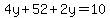 4y%2B52%2B2y=10