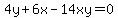 4y%2B6x-14xy=0