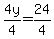 4y%2F4=24%2F4