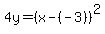 4y=%28x-%28-3%29%29%5E2