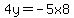 4y=-5x8