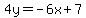 4y=-6x%2B7
